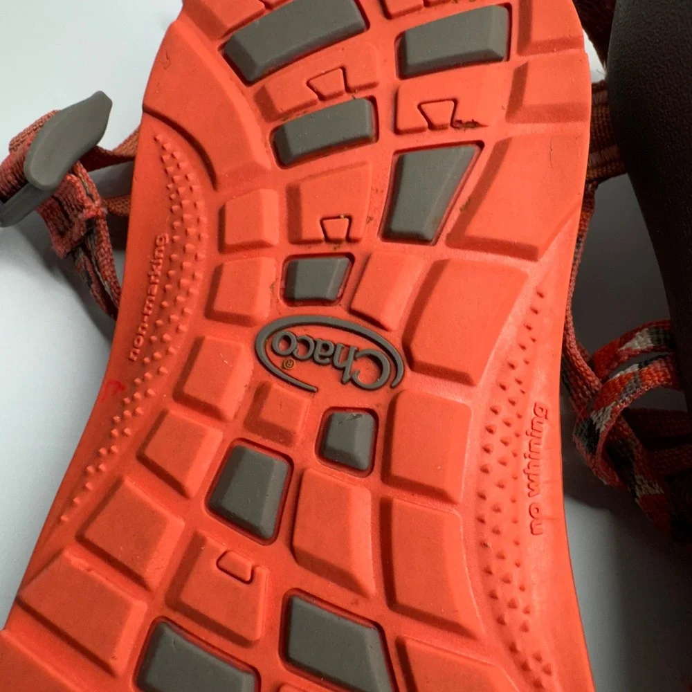 Chaco Z Sandals Youth Rusty Orange Pink Multi Color Strappy Comfort Sport Size 5